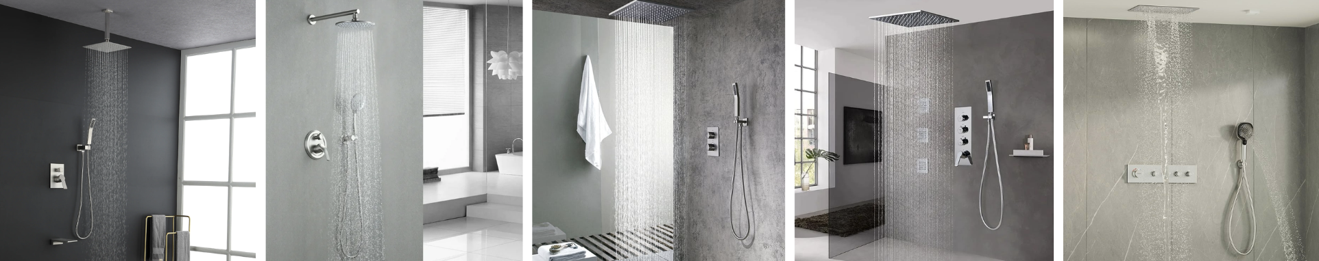 Rain Shower and Body Sprays Brushed Nickel